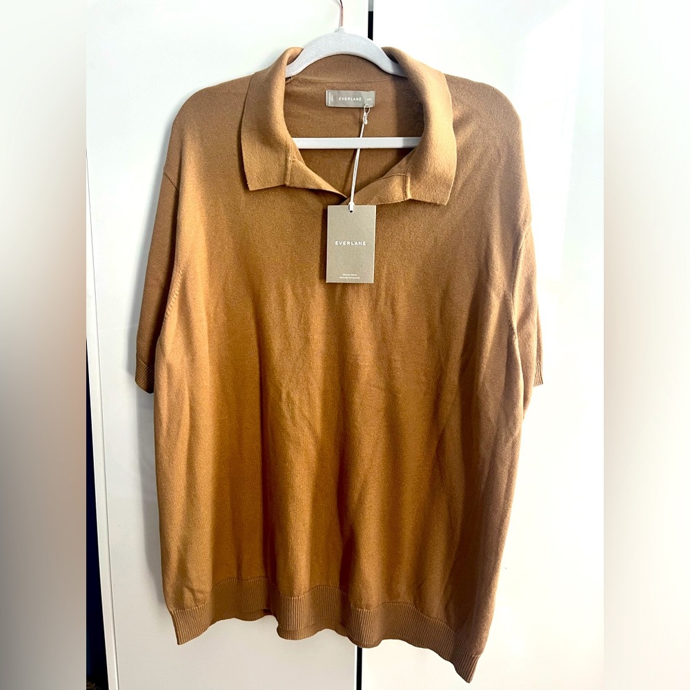Everlane Men’s tan XXL Cotten Polo